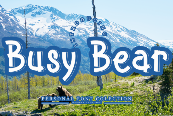 Busy Bear: A Bold Display Font That Elevates Real Small Business Branding