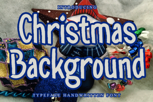 Christmas Background: A Festive Display Font for Handmade Creators