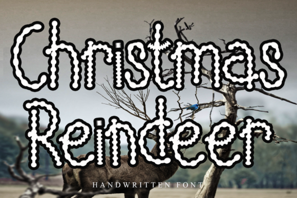 Christmas Reindeer: A Festive Display Font for Editorial Design