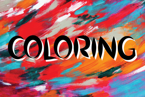 Coloring: A Bold, Friendly Display Font for Editorial Design