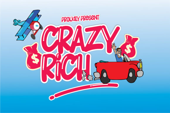 Crazy Rich: A Joyful Display Font for Editorial Design