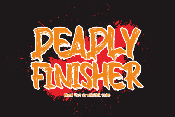 Deadly Finisher: A Bold Display Font for Small Business Branding