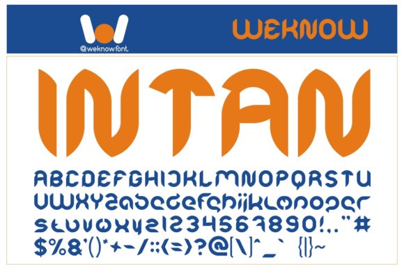Intan: A Relaxed Urban Display Font for Digital Branding