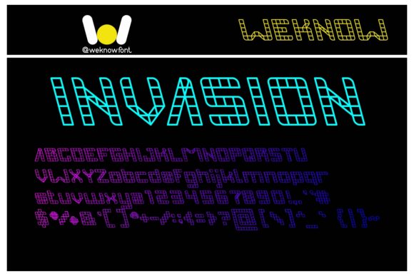 Invasion: A Bold Display Font for Handmade Makers