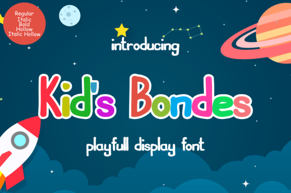 Kids Bondes: A Playful Display Font for Digital Design