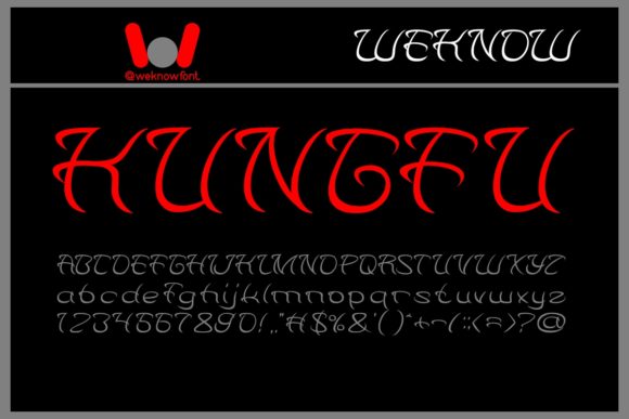 Kungfu Display Font for Handmade Labels & Craft Projects