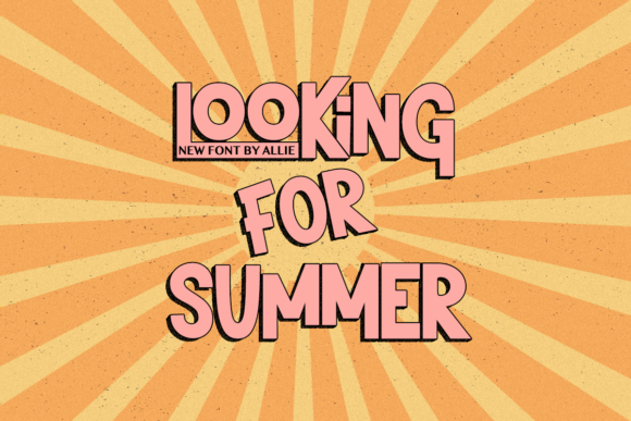 Looking for Summer Font: A Bold, Playful Display Typeface