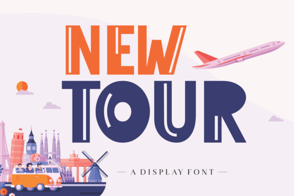 New Tour: A Bold Display Font That Elevates Your Brand