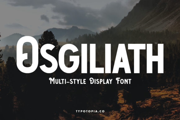 Osgiliath: A Bold Display Font for Small Business Branding