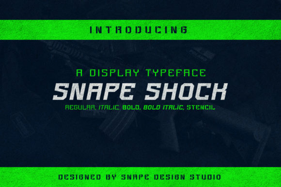 Snape Shock: A Display Font That Commands Attention