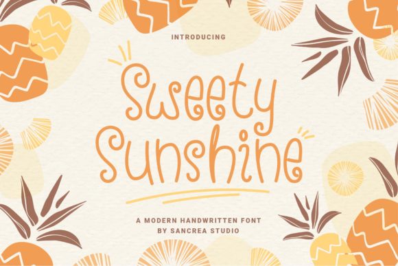 Sweety Sunshine: A Display Font That Feels Like Sunlight on Paper