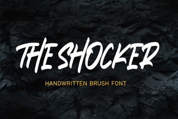 The Shocker: A Bold Brushed Display Font for Real Business Branding