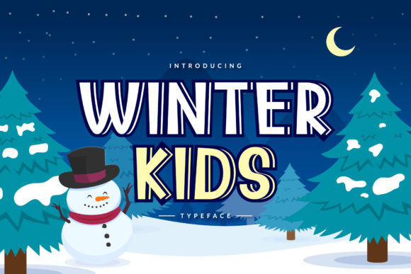 Winter Kids: A Playful Display Font for Holiday Campaigns